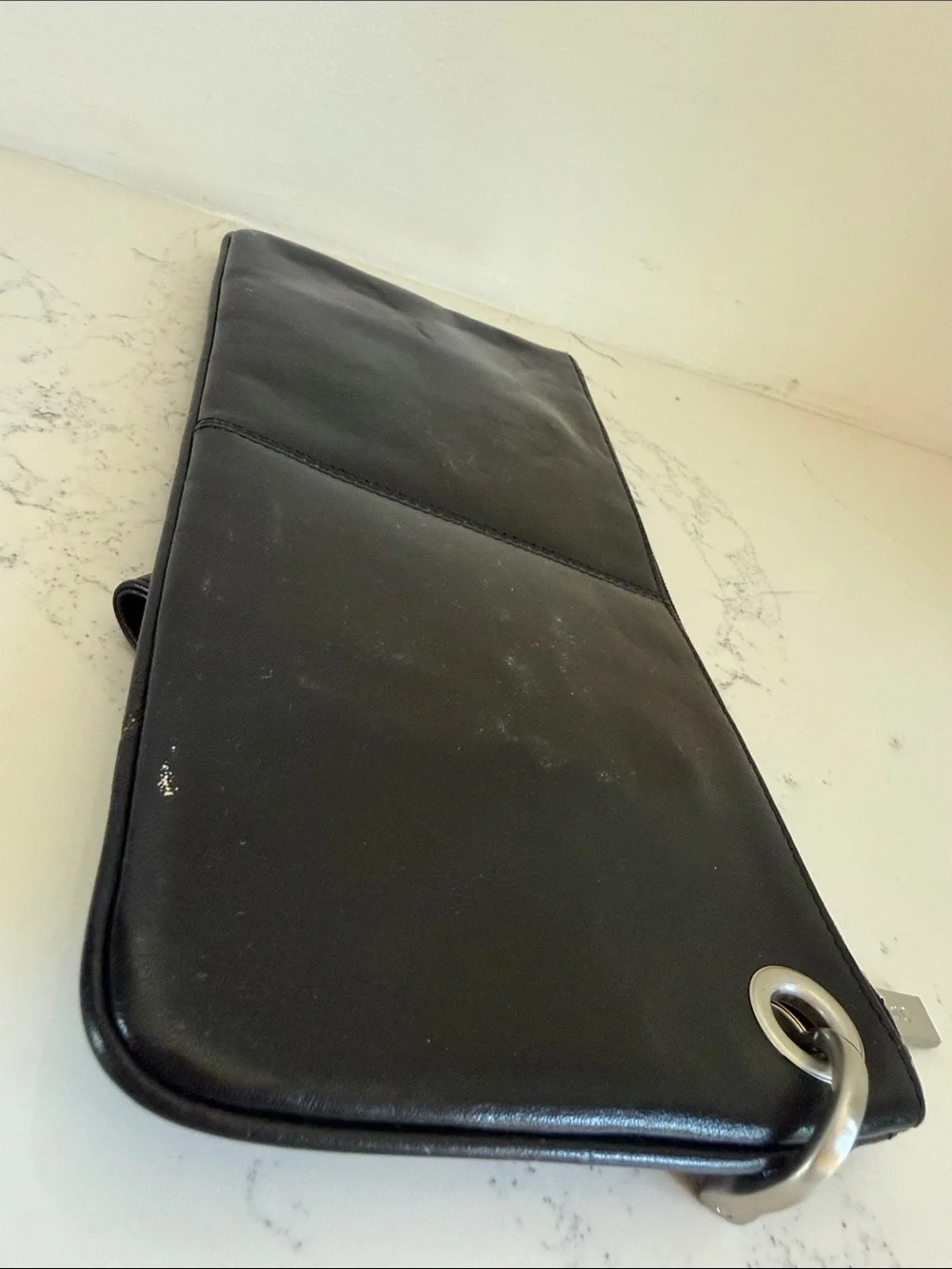 Hobo Vida Women's Classic Leather Wristlet Clutch purse wallet Black Color